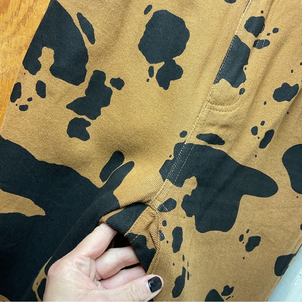 Pretty Garbage Brown & Black Wide Leg Jeans - Picture 5 of 6